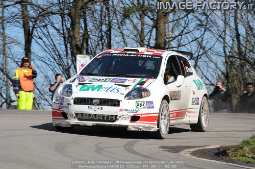 2008-04-19 Rally 1000 Miglia 1370 Travaglia-Granai - Abarth Grande Punto S2000